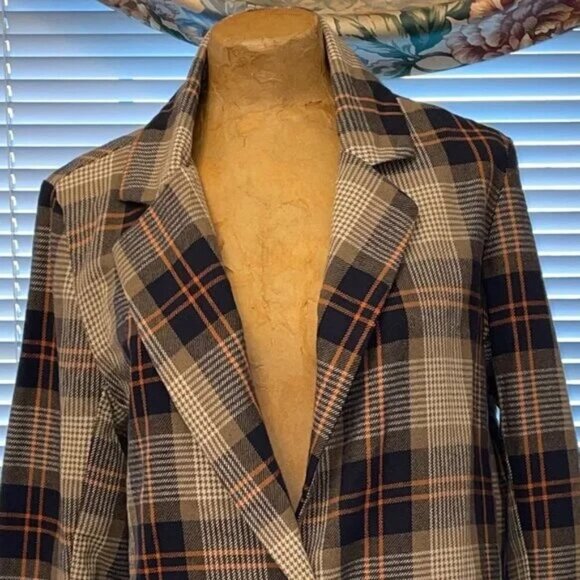BACI Italy Women's Plaid Blazer Jacket Coat - Picture 5 of 8